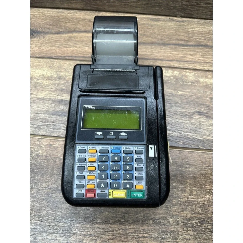 Hypercom Model T7‎ PLUS Credit Card Terminal Reader No Power Cord Not Included